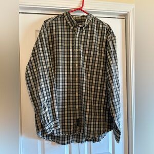 Abercrombie & Fitch 90's Plaid Button Down Long Sleeve Cotton Shirt Large